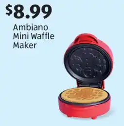 Aldi Ambiano Mini Waffle Maker offer