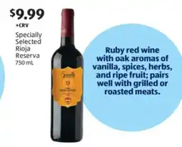 Aldi Specially Selected Rioja Reserva offer