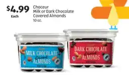 Aldi Choceur Milk or Dark Chocolate Covered Almonds offer