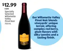 Aldi Specially Selected Willamette Valley Pinot Noir offer