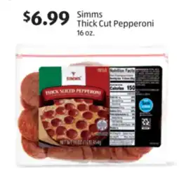 Aldi Simms Thick Cut Pepperoni offer