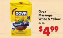 Vallarta Supermarkets Goya Masarepa White & Yellow offer