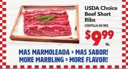 Vallarta Supermarkets USDA Choice Beef Short Ribs | COSTILLA DE RES offer