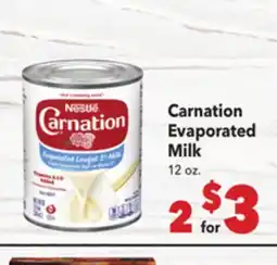 Vallarta Supermarkets Carnation Evaporated Milk offer