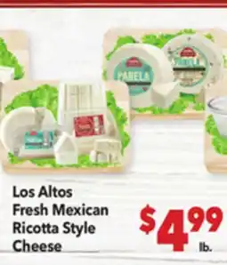 Vallarta Supermarkets Los Altos Fresh Mexican Ricotta Style Cheese offer