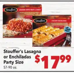 Vallarta Supermarkets Stouffer's Lasagna or Enchiladas Party offer