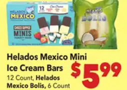 Vallarta Supermarkets Helados Mexico Mini Ice Cream Bars offer