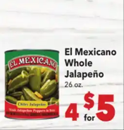 Vallarta Supermarkets El Mexicano Whole Jalapeño offer