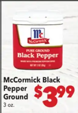 Vallarta Supermarkets McCormick Black Pepper Ground offer