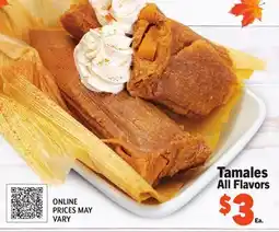 Vallarta Supermarkets Tamales offer