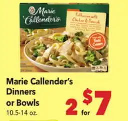 Vallarta Supermarkets Marie Callender's Dinners or Bowls offer