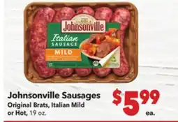 Vallarta Supermarkets Johnsonville Sausages offer