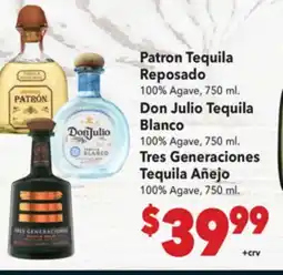 Vallarta Supermarkets Patron Tequila Reposado offer