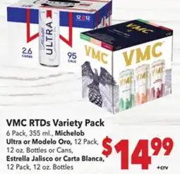 Vallarta Supermarkets VMC RTDs Variety Pack offer
