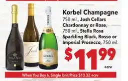 Vallarta Supermarkets Korbel Champagne offer