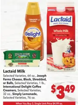 Vallarta Supermarkets Lactaid Milk offer