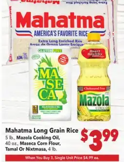 Vallarta Supermarkets Mahatma Long Grain Rice offer