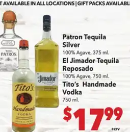 Vallarta Supermarkets Patron Tequila Silver offer