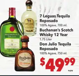 Vallarta Supermarkets 7 Leguas Tequila Reposado offer