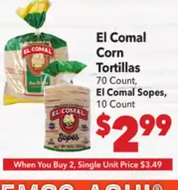 Vallarta Supermarkets El Comal Corn Tortillas offer