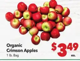 Vallarta Supermarkets Organic Crimson Apples offer