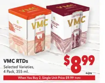 Vallarta Supermarkets VMC RTDs offer