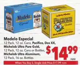 Vallarta Supermarkets Modelo Especial offer