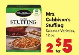 Vallarta Supermarkets Mrs. Cubbison's Stuffing offer