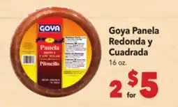 Vallarta Supermarkets Goya Panela Redonda y Cuadrada offer