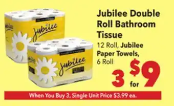 Vallarta Supermarkets Jubilee Double Roll Bathroom Tissue offer