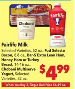 Vallarta Supermarkets Fairlife Milk offer