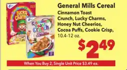 Vallarta Supermarkets General Mills Cereal offer