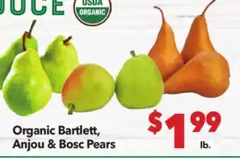 Vallarta Supermarkets Organic Bartlett, Anjou & Bosc Pears offer