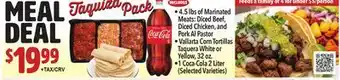 Vallarta Supermarkets MEAL DEAL Taquiza pack offer