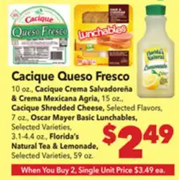Vallarta Supermarkets Cacique Queso Fresco offer