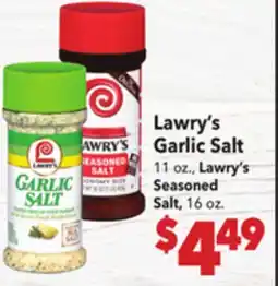 Vallarta Supermarkets Lawry's Garlic Salt offer