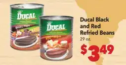 Vallarta Supermarkets Ducal Black and Red Refried Beans offer