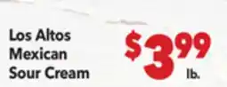 Vallarta Supermarkets Los Altos Mexican Sour Cream offer
