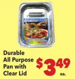 Vallarta Supermarkets Durable All Purpose Pan with Clear Lid offer