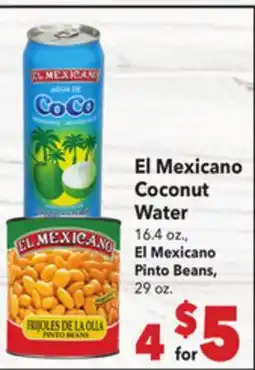 Vallarta Supermarkets El Mexicano Coconut Water offer