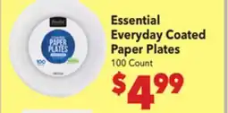 Vallarta Supermarkets Essential Everyday Coated Paper Plates offer