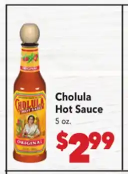 Vallarta Supermarkets Cholula Hot Sauce offer