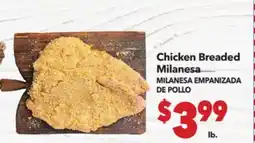 Vallarta Supermarkets Chicken Breaded Milanesa / MILANESA EMPANIZADA DE POLLO offer