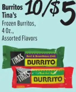 El Super Tina's Frozen Burritos offer