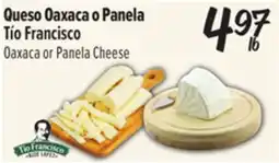El Super Tío Francisco Oaxaca or Panela Cheese offer