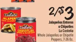 El Super Whole Jalapeños or Chipotle Peppers offer