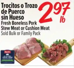 El Super Fresh Boneless Pork Stew Meat or Cushion Meat offer