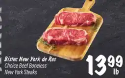 El Super Choice Beef Boneless New York Steaks offer