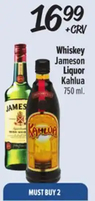 El Super Whiskey Jameson Liquor Kahlua offer
