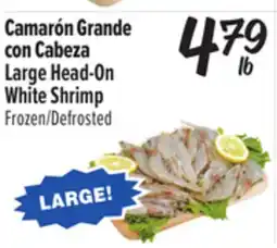 El Super Large Head-On White Shrimp offer